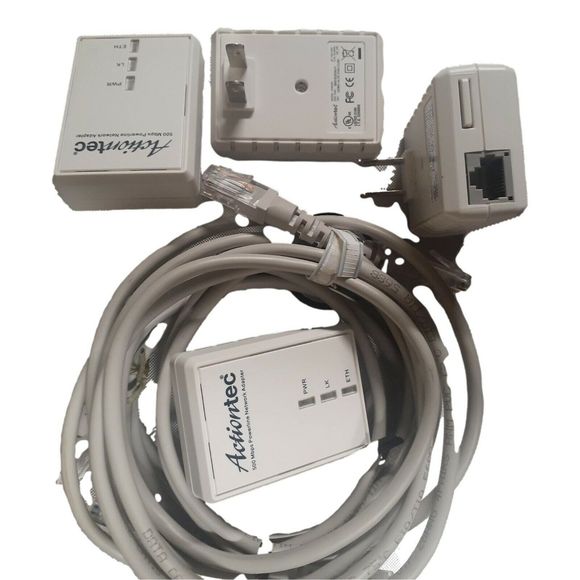 Actiontec Powerline Network Adapter Kit PWR511K01, 500 Mbps 4 Network Adapters - Picture 5 of 6